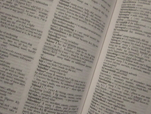 Photo of dictionary pages